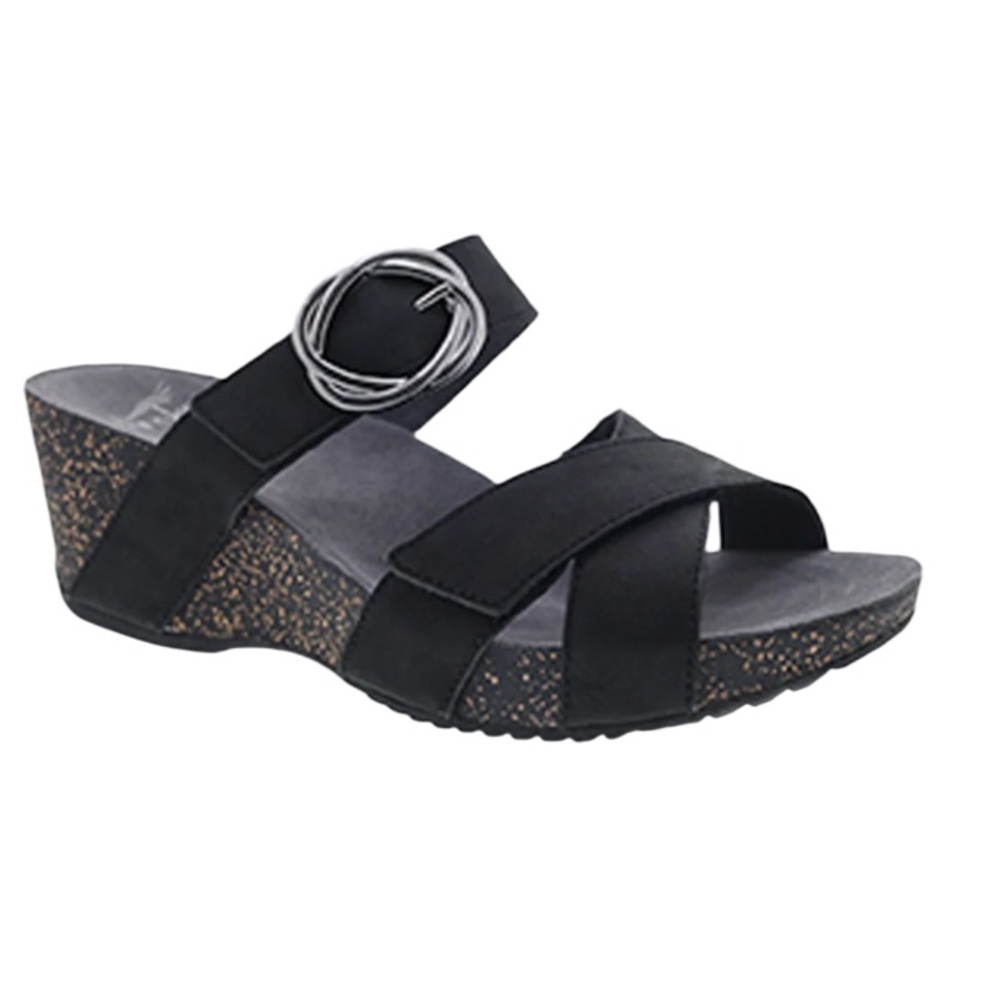 DANSKO SUSIE BLACK wedges women’s sandals size 41 11 - Picture 12 of 17